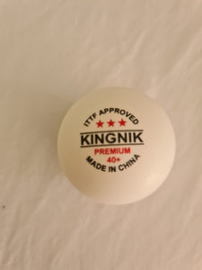 Kingnik 3* ITTF approved competition table tennis balls (Pack of 6)