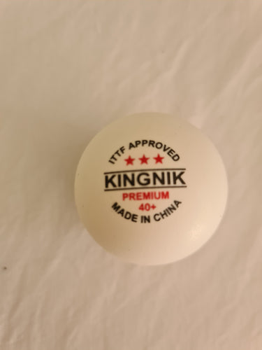 Kingnik 3* ITTF approved competition table tennis balls (Pack of 100)