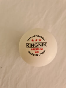 Kingnik 3* ITTF approved competition table tennis balls (Pack of 100)